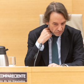José Manuel Cuenca compareciendo en la comisión de Investigación sobre la DANA, en el Congreso de los Diputados.