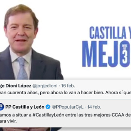 Críticas al tuit del PP de Castilla y León.