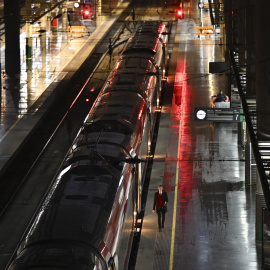 Tren Renfe en la estación de Atocha