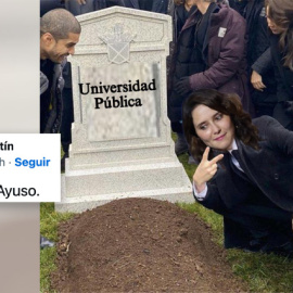 Uno de los memes sobre Ayuso que circulan por las redes.