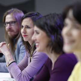 La líder de Podemos, Ione Belarra, preside la reunión del Consejo Ciudadano Estatal, el órgano de dirección política de la formación.