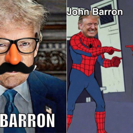 Memes sobre la llamada de un espectador con la voz de Trump.