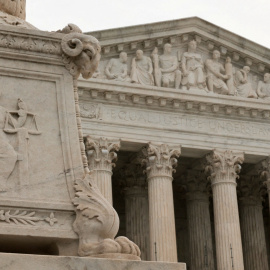 Vista del edificio del Tribunal Supremo de EEUU, en Washington DC.