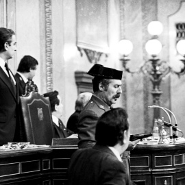 El golpista, Antonio Tejero.