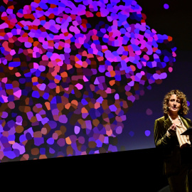 La directora del Festival Internacional de Cine de Berlín (Berlinale), Tricia Tuttle, durante una ceremonia del certamen.