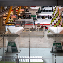 Vista de la zona de recogida de equipaje de la T4 del Aeropuerto Adolfo Suárez Madrid-Barajas.