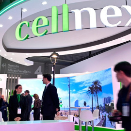 El 'stand' de Cellnex en el Mobile World Congress Barcelona de 2026.