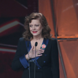 La actriz Susan Sarandon recoge el Goya internacional en la 40º edición de los Premios Goya.
