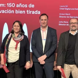 Inés Garcia Moya (Comunicación de Damm); la Chief Digital And Data Officer, Laura Gil; el director de Operaciones, Octavi Martí, y el director de Patrocinios, Jofre Riera.