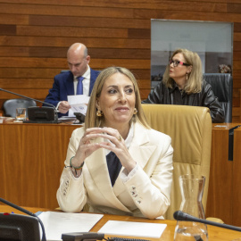 La candidata del PP a la reelección como presidenta de la Junta de Extremadura, María Guardiola