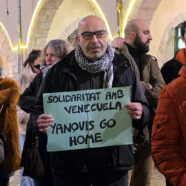 Concentració del gener a Girona contra l'atac dels Estats Units a Veneçuela. 03/01/2026