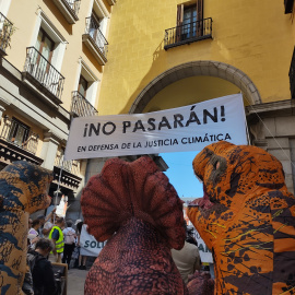 Manifestación en Madrid en defensa de la justicia climática