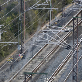 Vies de tren a Rubí, al Vallès Occidental. 06/02/2026