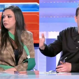 Sarah Santaolalla y Antonio Naranjo en el programa 'En boca de todos'.