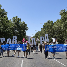 Imatge d'arxiu d'una protesta contra la cimera de l'OTAN de Madrid del 26 de juny de 2022. 26/06/2022