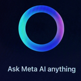 El logo de Meta AI, en una imagen de archivo.