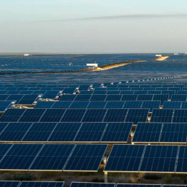 Parque solar de Stoenpeak, el socio estadounidense de Repsol en renovables.