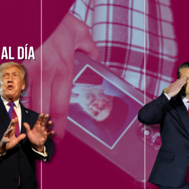 Fotomontaje con imágenes de Donald Trump y Pete Hegseth.