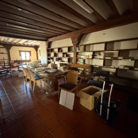 Estado en el que se recibió, en la jornada de ayer, el Monasterio de Santa Clara de Belorado.