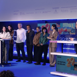 Lectura del palmarés por parte del jurado del Festival de Cine de Málaga.