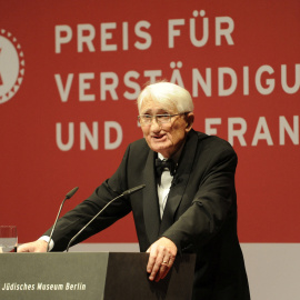 Foto de archivo del filósofo Juergen Habermas en Berlín.
