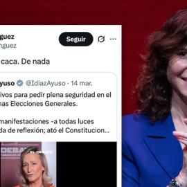 Tuit de Isabel Díaz Ayuso en la jornada de reflexión de las elecciones de Castilla y León.