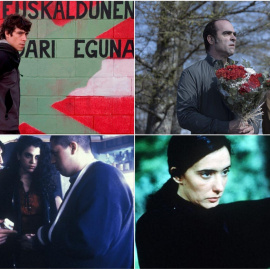 Fotogramas de 'Todos estamos invitados', 'Maixabel', 'Días contados' y 'Yoyes'.