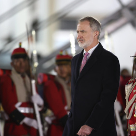 Felipe VI, durante una visita a Bolivia para reunirse con el presidente Rodrigo Paz.