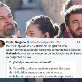 Santiago Abascal y Juan García-Gallardo, en una foto de archivo de 2022.