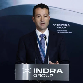 El presidente de Indra, Ángel Escribano, en una imagen de archivo.