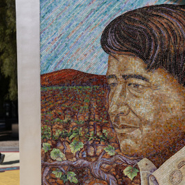 Mural dedicado al sindicalista César Chávez