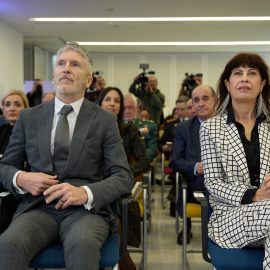 La ministra de Igualdad, Ana Redondo, y el ministro del Interior, Fernando Grande-Marlaska, presentan el nuevo modelo de respuesta policial a la violencia de género. LUGAR: Centro Tecnológico de Seguridad (CETSE), a 15 de enero de 2025, en Madrid