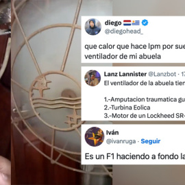 Un tuitero muestra un ventilador (muy) antiguo y los comentarios son oro puro.
