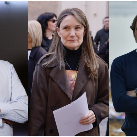 Manuel Rico, Rosa Álvarez y Òscar Camps