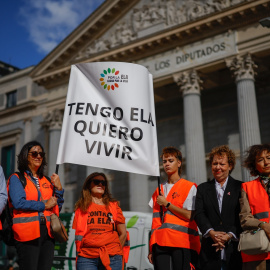 Marcha por la aplicación de la Ley ELA en Madrid.