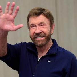 Fotografía de archivo del 26 de noviembre del 2018 que muestra al actor estadounidense Chuck Norris.