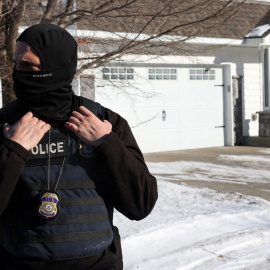 Agente de la policía antiinmigración (ICE) en Minnesota. Imagen de archivo.