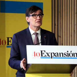 El president de la Generalitat, Salvador Illa, en un acte aquest dilluns organitzat pel diari 'Expansión'. 23/03/2026