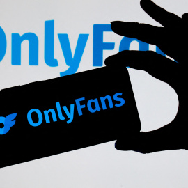 El logo de la plataforma para adultos de contenido explícito OnlyFans.
