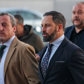 Imagen de archivo Santiago Abascal junto a su asesor Kiko Méndez-Monasterio en 2019.