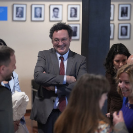 Fotografía de archivo del exfiscal general del Estado Álvaro García Ortiz, en el centro de la imagen