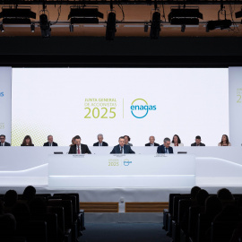 Vista de la junta de accionista de Enagás.