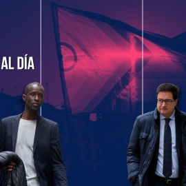 Fotomontaje con imágenes de Serigne Mbaye y Óscar López.