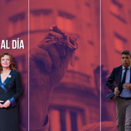 Fotomontaje con las imágenes de Susan Sarandon y Carlos Mazón.