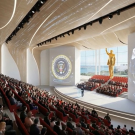 Estatua dorada de Donald Trump