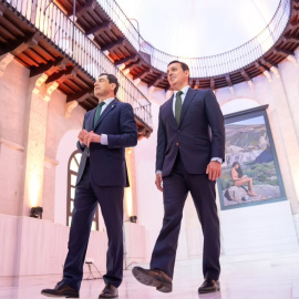 Moreno Bonilla y Aureliano García cuando éste era hombre de su confianza, en 2024