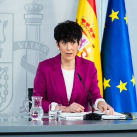 La portavoz del Gobierno y ministra de Migraciones, Elma Saiz.