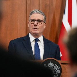 Keir Starmer, este miércoles, en Downing Street (Londres).