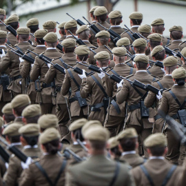 Tropas del Ejército de Tierra, en Cáceres.