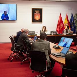 Koldo Garcia comparece en la comision de investigacion del parlamento Navarra